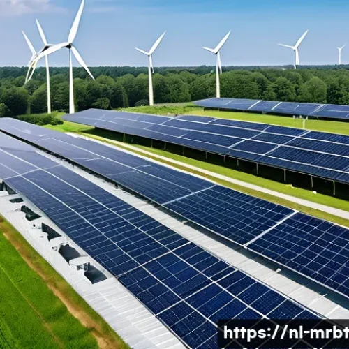 Home 31 알파세대와 기업의 사회적 책임 - A modern Dutch sustainable factory facility with large solar panels on the roof, surrounded by lush ...