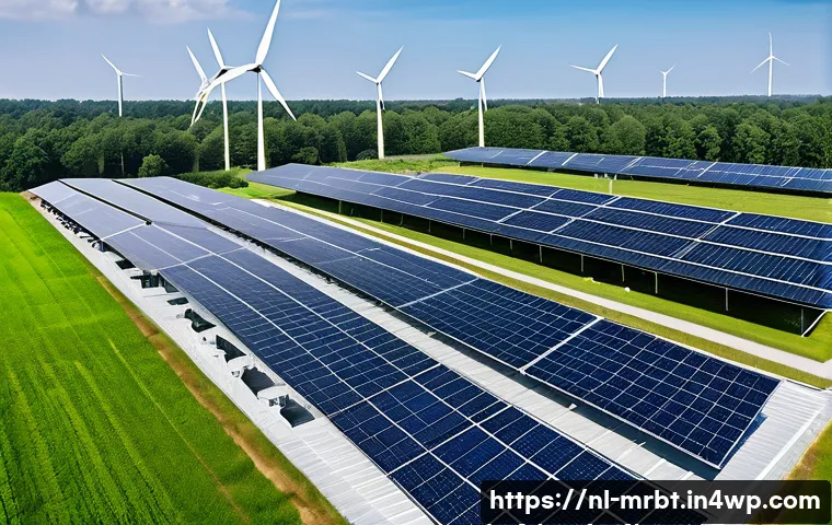 알파세대와 기업의 사회적 책임 - A modern Dutch sustainable factory facility with large solar panels on the roof, surrounded by lush ...